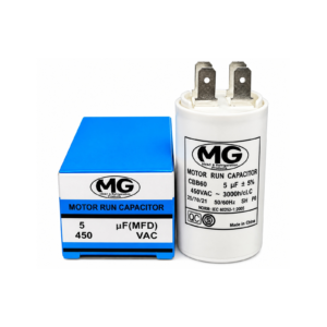 Capacitor "MG" 450VAC-50/60Hz-5 mf - CBB60 -