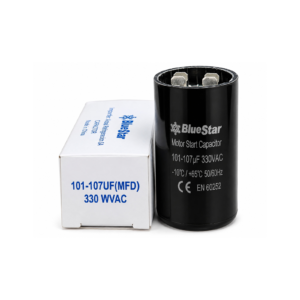 Capacitor 101-107MF-330V-"BlueStar"-CD60