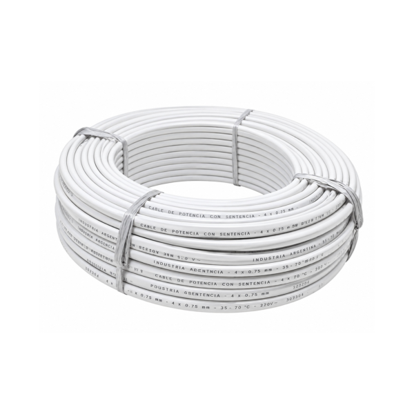 Mtr.Cable Calefactor 35/40W 2x0.75mm 220v Siliconado
